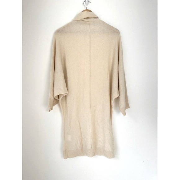 Toteme Sweater Small Tunic Long Ivory Cashmere High Neck Draped Quiet Luxury - Picture 15 of 16